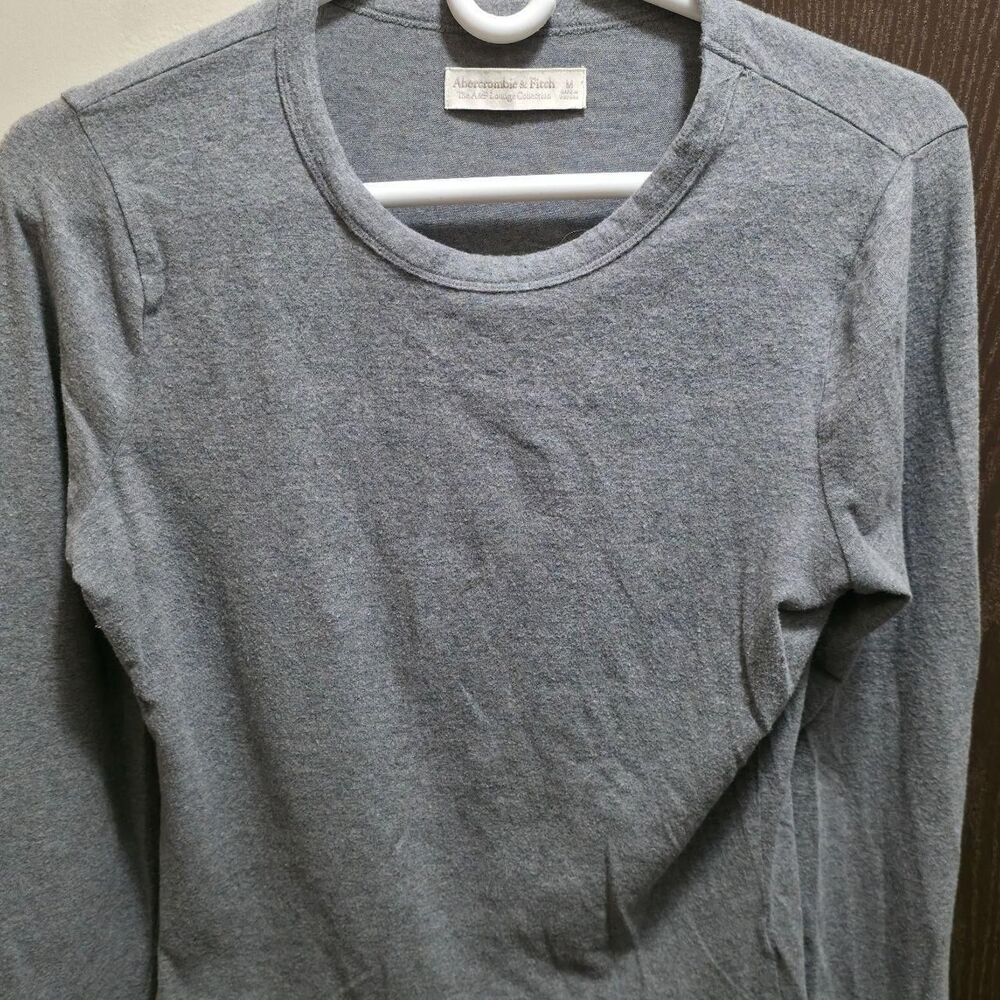 Abercrombie-fitch Women's Blue and Grey Sweatshirt